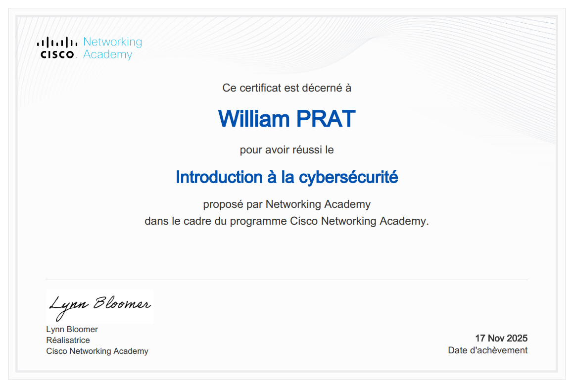 Introduction Cybersecurity