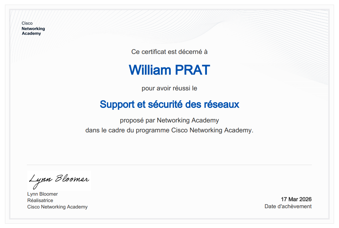 Network Support and Security